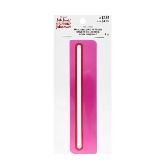 Pink Mahjong Line Readers, 4ct. by Fab Finds